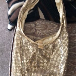 Beautiful gold sparkle hobo bag